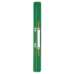 LEITZ Heftstreifen PP 3.5x31cm 25ST grün 37110055 m. Kunststoffdeckleist