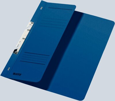 LEITZ 3744 Schlitzhefter 1/2Vorderdeckel A4 kfm. Heftung Manilakarton 250 g/qm blau