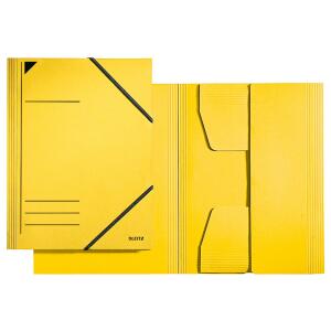 LEITZ 3981 Eckspannermappe A4 250Blatt PendarecKarton (RC) gelb