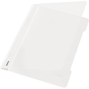 LEITZ 4191 Schnellhefter A4 langes Beschriftungsfeld PVC weiß