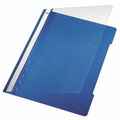 LEITZ 4191 Schnellhefter A4 langes Beschriftungsfeld PVC blau