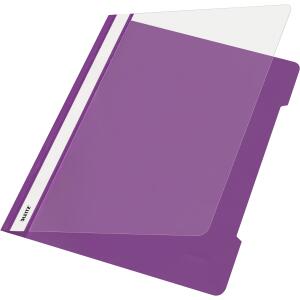 LEITZ 4191 Schnellhefter A4 langes Beschriftungsfeld PVC violett