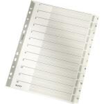 LEITZ 4325 Zahlenregister 112 A4 Karton 12 Blatt grau