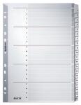 LEITZ 4326 Zahlenregister 120 A4 Karton 20Blatt grau
