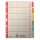 LEITZ 4355 Register blanko Karton farbig bedruckt A5 6 Blatt