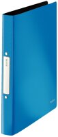 LEITZ 4566 Ringbuch Solid A4 PP 2 Ringe 25 mm hellblau