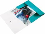 LEITZ 4599 Eckspannermappe WOW A4 PP eisblau