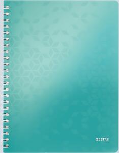 Collegeblock WOW A4 PP-Einband liniert eisblau metallic