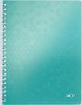 Collegeblock WOW A4 PP-Einband liniert eisblau metallic