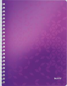 LEITZ Collegeblock A4 Wow viol.metal Kollegblock WOW holzfrei chlorarm gebl