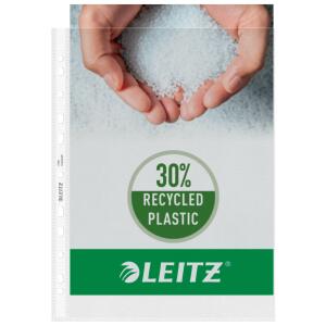 LEITZ 4790 Prospekthülle Standard A4 PP genarbt 009 mm dokumentenecht farblos 100 Stück