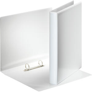 ESSELTE Ringbuch Präsentation mit Taschen A4 PP 2 Ringe 25 mm weiß