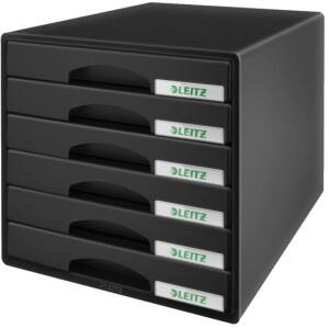 LEITZ Schubladenbox Plus schwarz BxHxT: 287x270x363 mm für A4. Farbe