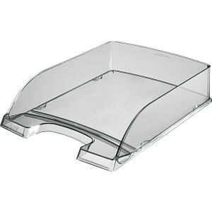 LEITZ 5226 Briefkorb Transparent Plus A4 Polystyrol grau