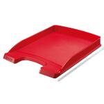LEITZ 5237 Briefkorb Flach Plus A4 extra flach Polystrol rot