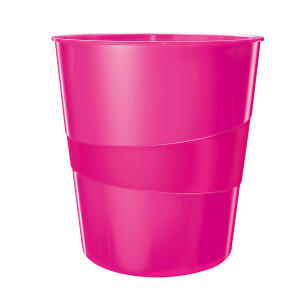 LEITZ Papierkorb WOW 15l pink metallic 52781023