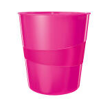 LEITZ Papierkorb WOW 15l pink metallic 52781023