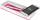 LEITZ 53651023 Duo Colour Federschale WOW weiß/pink metallicmit integriertem QI Induktionsladegerät.Für alle Smartphones mit eingebautem Em