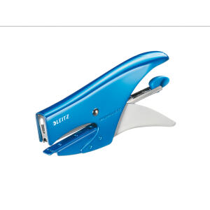 LEITZ Heftzange Wow blau metallic 55312036 15 Blatt