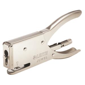 LEITZ 5556 Heftzange Juwel Metall 12 Blatt matt nickel