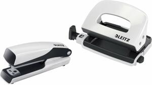 LEITZ 5561 Set Mini Locher Heftgerät NeXXt WOW perlweiß