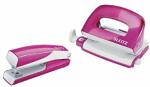 LEITZ 5561 Set Mini Locher Heftgerät NeXXt WOW pink...