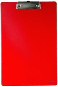 LEITZ Klemmbrett A4 rot Kunststoff mit goldfarbigem Klemmclip C