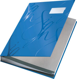 LEITZ Pultordner Design blau 57450035 18 Fächer