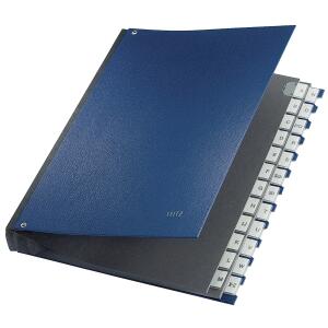 LEITZ 5924 Pultordner AZ 24 Fächer PP blau