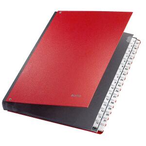 LEITZ 5931 Pultordner 131 32 Fächer PP rot