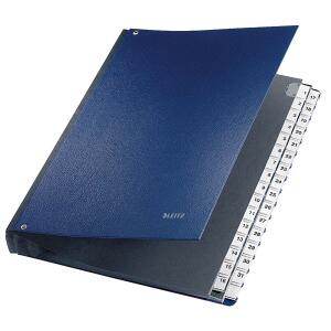 LEITZ 5931 Pultordner 131 32 Fächer PP blau