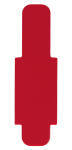 LEITZ Stecksignal 50ST rot Hartfolie 10 mm...