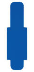 LEITZ Stecksignal 50ST dunkelblau Hartfolie 10 mm...