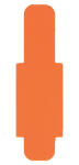 LEITZ Stecksignal 50ST orange Hartfolie 10 mm...
