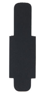 LEITZ Stecksignal 50ST schwarz Hartfolie 10 mm überstehendB12xH40mmzu