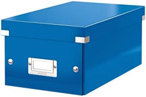 Archivbox Click und Store DVD Graukarton blau