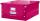 Archivbox Click und Store groß Graukarton pink