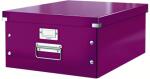 Archivbox Click und Store groß Graukarton violett