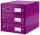 LEITZ Schubladenbox Wow met.violett Schubladenset Click und Store WOW mit 3 S