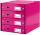 LEITZ Schubladenbox Wow metallicpink Schubladenset Click und Store WOW mit 4 S