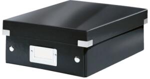 LEITZ Archivbox A5 Wow schwarz Organisationsbox Click und Store WOW klein