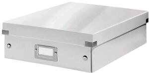 LEITZ Archivbox A4 Wow weiß Organisationsbox Click und Store WOW mitte