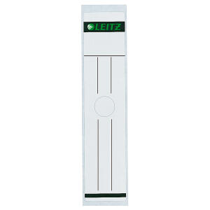 LEITZ 6093 Rückenschild für Hängeordner breit/lang 10 Stück weiß