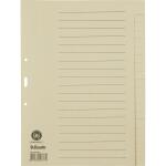 ESSELTE Register blanko A4 Papier 20Blatt chamois