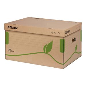 ESSELTE Archivcontainer ECO mit Deckel Karton naturbraun