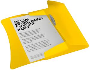 ESSELTE Dokumentenmappe A4 gelb Ordnungsmappe A4 für 150Blatt (80g).