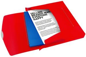 ESSELTE Heftbox A4 PP rot Heftbox/Ablagebox Für 350Blatt Format A