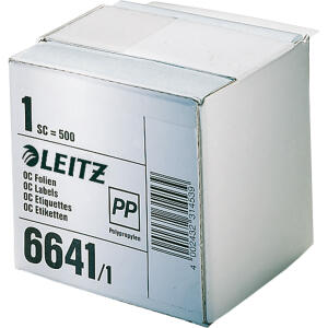 LEITZ Beschriftungsschild transp. auf Rolle 72x39mm transparenter Schutz
