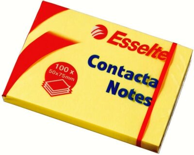 LEITZ Haftnotizblock 100Bl gelb einzeln eingeschweißtContactaNotes