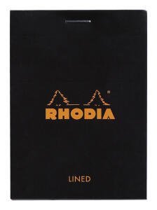 Rhodia Notizblock A7 geh lin 80Bl schw